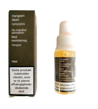 Dampklar E-Juice  10 ml - 30 ml - 50 ml - 100 ml - Hangsen Atom  HS Menthol Sensation 70/30 PG/VG