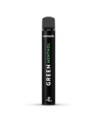 2 ml Vapeson E Disposable Green Menthol 0 mg/ml