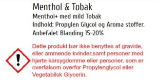 1. Longfill - 50 ml - Nikotinsalt - Menthol & Tobak